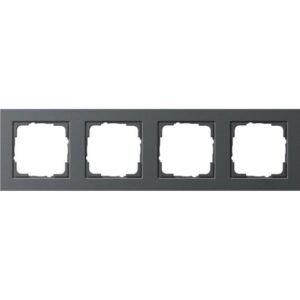 GIRA 021423 E2 Abdeckrahmen Anthrazit 4fach IP44 – Bild 1