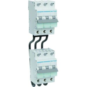HAGER KC325 Verbindungsbrücke, 3 polig, Stiftanschluss, Phase, 125mm – Bild 1