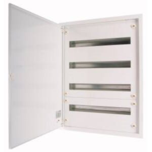 EATON BF-U-2S-3/72-100 Unterputz/Hohlwand Flachverteiler, weiß RAL 9016, 24 TE, 3 Reihen, 618mm x 588mm x 100mm – Bild 1