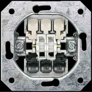 SIEMENS 5TD2115 DELTA Taster-Geräteeinsatz UP Doppeltaster 1S 1Ö/1S 10A 250V IP20 – Bild 1