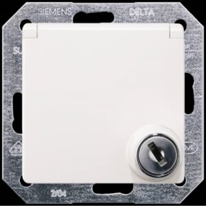 SIEMENS 5UB1916 Steckdose titanweiß glänzend UP m.BS – Bild 1