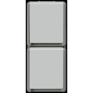 SIEMENS 5UB4723 Steckdose 2fach dunkelgrau glänzend IP44