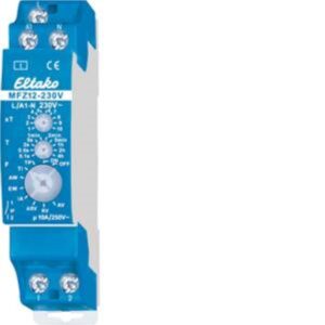 ELTAKO Zeitrelais REG MFZ12-230V, 1S, 230VAC, analog, Multifunktion, 0,1-40Min, 1TE, potenzialfrei, 10A, 230V-LED, 200W – Bild 1