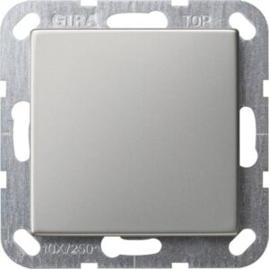 GIRA 0268600 Zentralplatte Blindabdeckung 1f Edelstahl – Bild 1