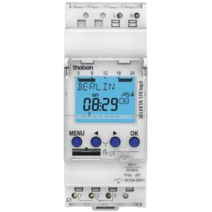THEBEN SELEKTA 170 top3 Schaltuhr digi 230-240VAC, 1kan Wechsler REG 24h, DIN-Schiene – Bild 1