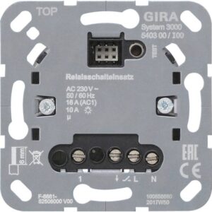 GIRA 540300 Relais-Einsatz System 3000, 16A, universal, natur – Bild 1