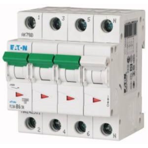 EATON PLSM-C6/3N-MW Leitungsschutzschalter C 6A 3+N 230V 4TE 50Hz – Bild 1