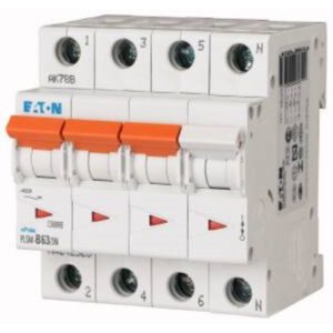 EATON PLSM-C63/3N-MW Leitungsschutzschalter C 63A 3+N 230V 4TE 50Hz – Bild 1