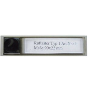 LEGRAND Bticino 1 Klingeltaster Kst alu rechteck m.NamSchild 90x22mm – Bild 1