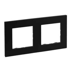 LEGRAND 864572 Rahmen 2f Schwarz Matt – Bild 1