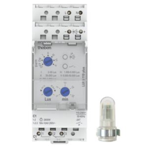 THEBEN Dämmerungsschalter LUNA 110 plus AL, 1 Wechsler, 2600W, 1200s/ein, IP20 – Bild 1