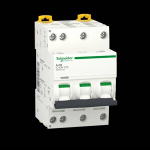 SCHNEIDER-SA A9P54720 Acti9 iC40N Leitungsschutzschalter 3P+N 20A C-Kurve weiß
