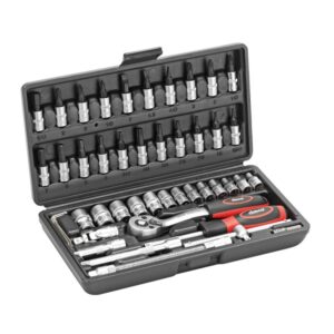 CIMCO 113106 Werkzeugkoffer 45tlg Steckschlüssel-Satz in Kunststoffbox – Bild 1