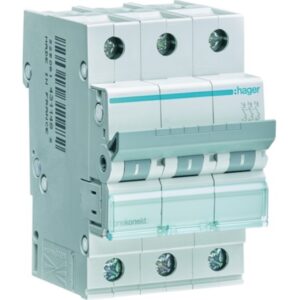 HAGER Leitungsschutzschalter MCN325 C-Charakteristik 25A 3p 415V 3TE – Bild 1