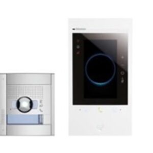LEGRAND Bticino 363918 Video-Türsprechset Bus, Flex'ONE, SFERA Allmetal, grau, weiß – Bild 1