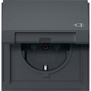 GIRA 445467 Steckdose 1f anthrazit IP44 – Bild 1