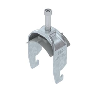 BETTERMANN Bügelschelle BS-U1-K-46 FT, 40-46mm, U-Fuß, Polypropylen, C-Profil – Bild 1