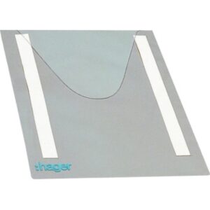 HAGER FZ794 Schaltplantasche DIN A4, selbstklebend, transparent – Bild 1