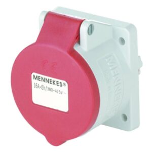 MENNEKES 3385 CEE-Anbausteckdose 16A 400V rot IP44 – Bild 1