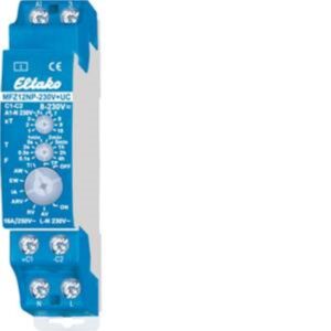 ELTAKO Zeitrelais REG MFZ12NP-230V+UC, 1S, 250VAC, analog, Multifunktion – Bild 1