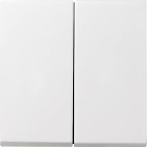 GIRA 026603 Wippe 2fach Schalter/Taster, reinweiß glänzend – Bild 1