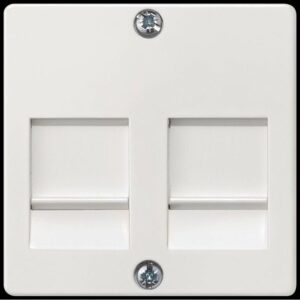 SIEMENS 5TG2056 Zentralplatte Mod-Jack 2f titanweiß glänzend – Bild 1