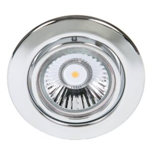 NOBILE Einbaustrahler C 3830 Edelstahl, 50W, chrom, IP20 – Bild 1
