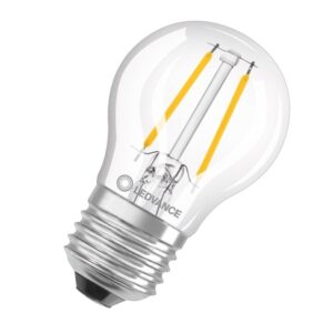 OSRAM-LEDVANCE LED-Lampe CLAS P 40 DIM P 4.8W 827 FIL CL E27 – Bild 1