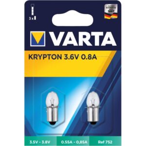 VARTA 752 Ersatzglühbirne 2,88W BA9s, farblos, Olive – Bild 1