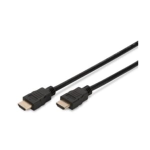 ASSMANN AK-330107-020-S HDMI High Speed Kabel 2.0m Ultra HD 60p gold sw – Bild 1