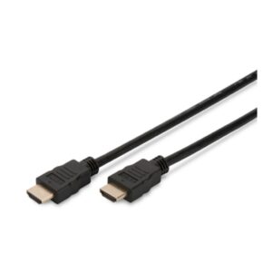ASSMANN AK-330107-030-S HDMI High Speed Kabel 3.0m Ultra HD 60p gold sw – Bild 1